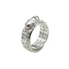 Pixiu Ring, Alloy with Sculpted Mythical Beast and Open Band, Silver-Tone or Antiqued Finishes