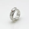 Pixiu Ring, Alloy with Sculpted Mythical Beast and Open Band, Silver-Tone or Antiqued Finishes