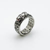 Pixiu Ring, Alloy with Sculpted Mythical Beast and Open Band, Silver-Tone or Antiqued Finishes
