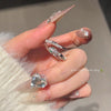 Snake Ring, Silver-Tone Copper with Green Eyes and Clear Accents, Adjustable Open Band