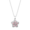 Rotating Flower Pendant Necklace for Women, Copper Bauhinia Design with Sparkling Zircon Accents - Product view 5