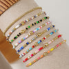 Colorful Beaded Bracelets for Women, Handwoven Design with Copper Alloy Details and Mixed-Color Options - Product view 1