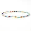 Colorful Beaded Bracelets for Women, Handwoven Design with Copper Alloy Details and Mixed-Color Options - Fb - b25080801f