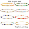 Colorful Beaded Bracelets for Women, Handwoven Design with Copper Alloy Details and Mixed-Color Options - Product view 4