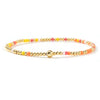 Colorful Beaded Bracelets for Women, Handwoven Design with Copper Alloy Details and Mixed-Color Options - Fb - b25080801a