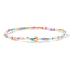 Colorful Beaded Bracelets for Women, Handwoven Design with Copper Alloy Details and Mixed-Color Options - Fb - b25080801b