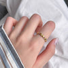 Slim Stacking Ring, Gold-Tone Stainless Steel with Multicolor Accents, Star or Band Design, Sizes 5-10
