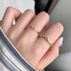 Slim Stacking Ring, Gold-Tone Stainless Steel with Multicolor Accents, Star or Band Design, Sizes 5-10