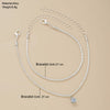 Sparkling Chain Anklet for Women, Alloy Design with Single-Strand or 2-Piece Options - Product view 2