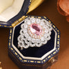 Zircon Ring for Women, Copper Geometric Band with Sparkling Accents, Sizes 6-10 - Kyra0787 / No. 6 / Kyra0787 / No. 7 / Kyra0787 / No. 8 / Kyra0787 / No. 9 / Kyra0787 / Number 10