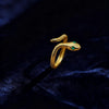 Snake-Inspired Ring, Stainless Steel with Adjustable Opening, 4 Designs in Gold-Tone or Silver-Tone