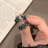 Dark-Tone Alloy Rings with Green and Black Accents, Snake, Butterfly or Band Design, Single Ring or 3-Piece Set