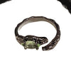 Dark-Tone Alloy Rings with Green and Black Accents, Snake, Butterfly or Band Design, Single Ring or 3-Piece Set