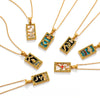 316L Stainless Steel Coloeful Tarot Necklace Zircon Star Moon Sun Lovers Magiclan Knight Empress Necklace For Women - Image 1