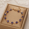 Colorful Eye Motif Bead Bracelet with Adjustable Chain - Image 6