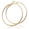 Geometric Circle Hoop Earrings in Gold or Silver Tone, 4–8 cm - Image 3