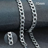 Men's Stainless Steel Cuban Link Chain Necklace in Gold Tone Silver Tone or Black with 50 cm and 60 cm Lengths - Image 10