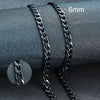Men's Stainless Steel Cuban Link Chain Necklace in Gold Tone Silver Tone or Black with 50 cm and 60 cm Lengths - Image 11