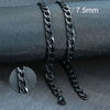 Men's Stainless Steel Cuban Link Chain Necklace in Gold Tone Silver Tone or Black with 50 cm and 60 cm Lengths - Image 13