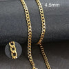Men's Stainless Steel Cuban Link Chain Necklace in Gold Tone Silver Tone or Black with 50 cm and 60 cm Lengths - Image 15