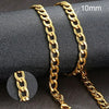Men's Stainless Steel Cuban Link Chain Necklace in Gold Tone Silver Tone or Black with 50 cm and 60 cm Lengths - Image 16