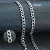 Men's Stainless Steel Cuban Link Chain Necklace in Gold Tone Silver Tone or Black with 50 cm and 60 cm Lengths - Image 20