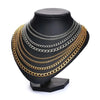 Men's Stainless Steel Cuban Link Chain Necklace in Gold Tone Silver Tone or Black with 50 cm and 60 cm Lengths - Image 4