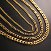 Men's Stainless Steel Cuban Link Chain Necklace in Gold Tone Silver Tone or Black with 50 cm and 60 cm Lengths - Image 5