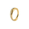 Crystal Hinged Clicker Hoop Ring with 1.2 mm Gauge and 8 mm 10 mm or 12 mm Diameters in Gold or Silver Tone - Image 10