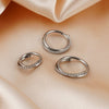 Crystal Hinged Clicker Hoop Ring with 1.2 mm Gauge and 8 mm 10 mm or 12 mm Diameters in Gold or Silver Tone - Image 3