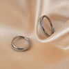 Crystal Hinged Clicker Hoop Ring with 1.2 mm Gauge and 8 mm 10 mm or 12 mm Diameters in Gold or Silver Tone - Image 5