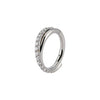 Crystal Hinged Clicker Hoop Ring with 1.2 mm Gauge and 8 mm 10 mm or 12 mm Diameters in Gold or Silver Tone - Image 8