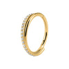 Crystal Hinged Clicker Hoop Ring with 1.2 mm Gauge and 8 mm 10 mm or 12 mm Diameters in Gold or Silver Tone - Image 9