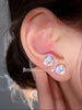 Round Crystal Magnetic Stud Earrings with Non Piercing Backs in Silver Tone with 4 mm to 8 mm Size Options - Image 10