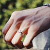 Silver Tone Open Branch Ring with Intertwined Thorn Details and a Resizable Band for Women and Men - Image 4
