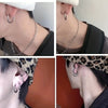 8 Piece Stainless Steel Ear Cuff Set with Silver and Black No Piercing Hoop Styles for Women - Image 2