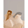 Stainless Steel Open Ring with Draped Beaded Chain Tassels in Gold Tone Silver Tone or Two Tone Finish - Image 3