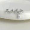 Zirconia and Pearl Clip-On Ear Cuffs for Women, 4 Styles - Image 2