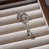 C-Shaped Teardrop Tassel Ear Cuff in Gold or Silver Tone - Image 5