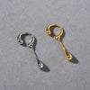 C-Shaped Teardrop Tassel Ear Cuff in Gold or Silver Tone - Image 6