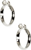 Women's Hoop Earrings, Layered Statement Fashion Jewelry for Everyday and Evening Wear - Silver