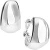Women's Hoop Earrings, Layered Statement Fashion Jewelry for Everyday and Evening Wear - Silver Tapered