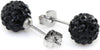 Rhinestones Crystal Ball Stud Earrings Set Fireball Disco Ball Pave Bead Earrings for Women - view 2