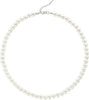 Pearl Necklace for Women Round Faux Pearl Choker Wedding Jewelry with Dainty Beads Adjustable Length Multiple Size Options Bridal Shower Bridesmaid - main view