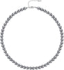 Pearl Necklace for Women Round Faux Pearl Choker Wedding Jewelry with Dainty Beads Adjustable Length Multiple Size Options Bridal Shower Bridesmaid - 8mm Grey