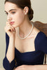 Pearl Necklace for Women Round Faux Pearl Choker Wedding Jewelry with Dainty Beads Adjustable Length Multiple Size Options Bridal Shower Bridesmaid - view 3