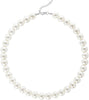 Pearl Necklace for Women Round Faux Pearl Choker Wedding Jewelry with Dainty Beads Adjustable Length Multiple Size Options Bridal Shower Bridesmaid - 12mm White