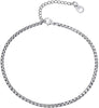 Ankle Bracelets for Women Stainless Steel - Stainless Steel-3mm-Box Chain