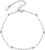 Ankle Bracelets for Women Stainless Steel - Stainless Steel-Bead Chain