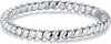 Stackable Ring for Women, Sterling Silver Twisted Band, 2mm Size 4-12 - view 2